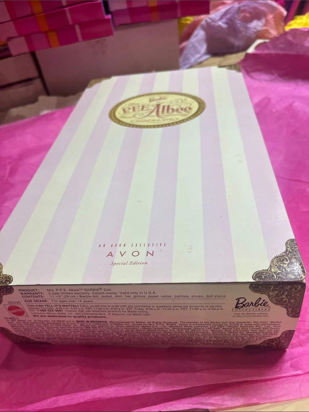 1997 Avon Exclusive Special Edition Barbie Mrs. P.F.E. Albee Doll NRFB